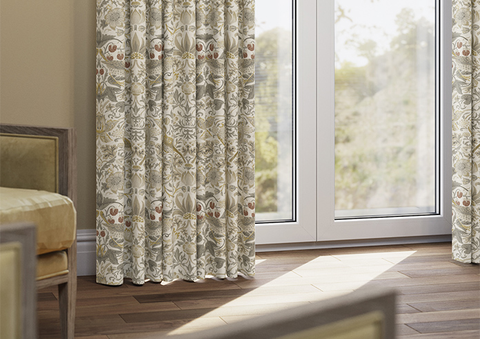 William Morris At Home Strawberry Thief, Ochre - Made to Measure Curtains - Image 5